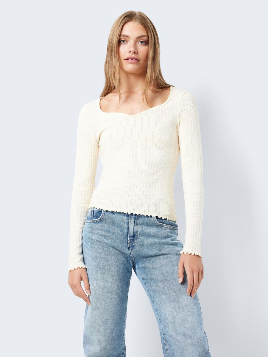 Noisy May SWEETHEART NECKLINE TOP