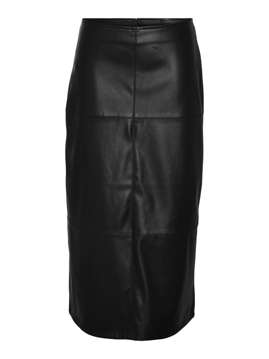 Noisy May LONG FAUX LEATHER SKIRT