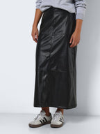 Noisy May LONG FAUX LEATHER SKIRT