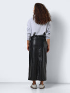 Noisy May LONG FAUX LEATHER SKIRT