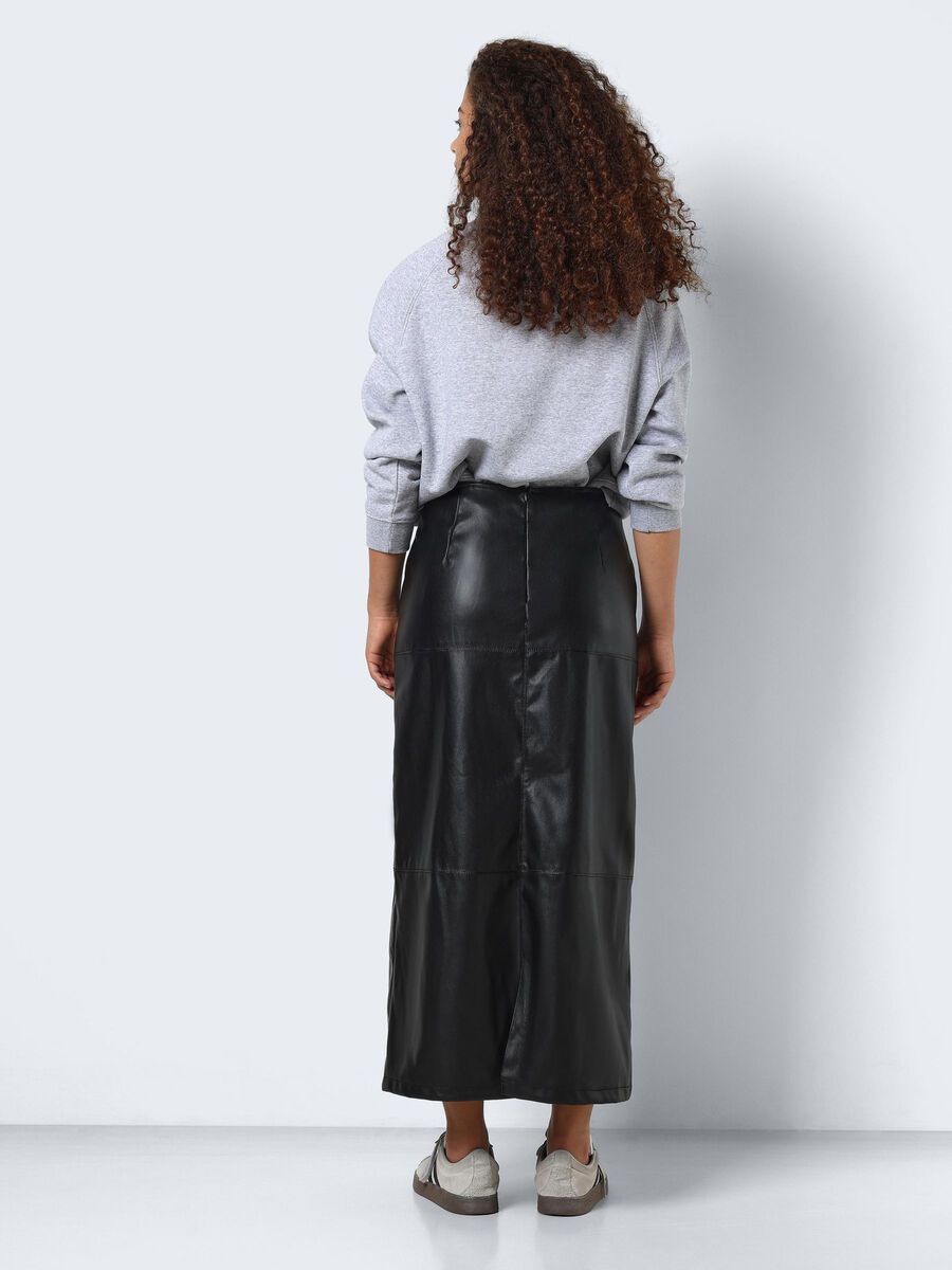 Noisy May LONG FAUX LEATHER SKIRT