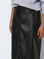 Noisy May LONG FAUX LEATHER SKIRT