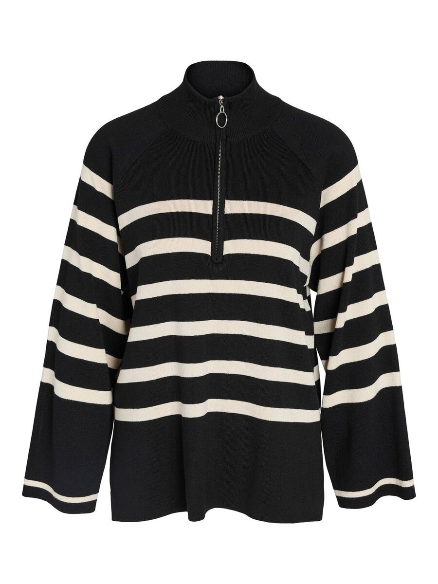 Noisy May STRIPED KNITTED PULLOVER