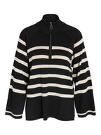 Noisy May STRIPED KNITTED PULLOVER