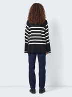 Noisy May STRIPED KNITTED PULLOVER