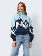 Noisy May HALF-ZIP KNITTED PULLOVER