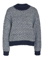 Noisy May PATTERNED KNITTED PULLOVER