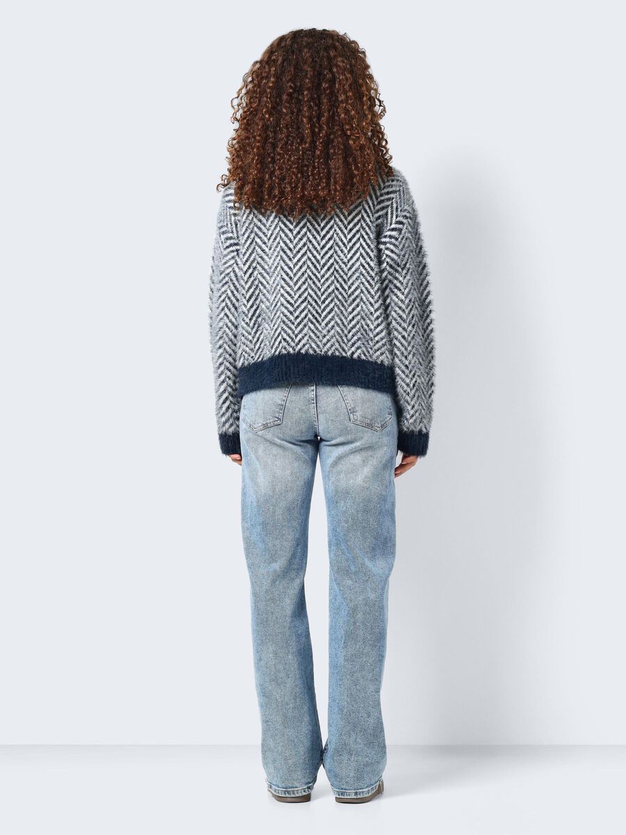 Noisy May PATTERNED KNITTED PULLOVER