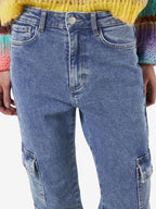 Noisy May NMMONI CROPPED CARGO JEANS