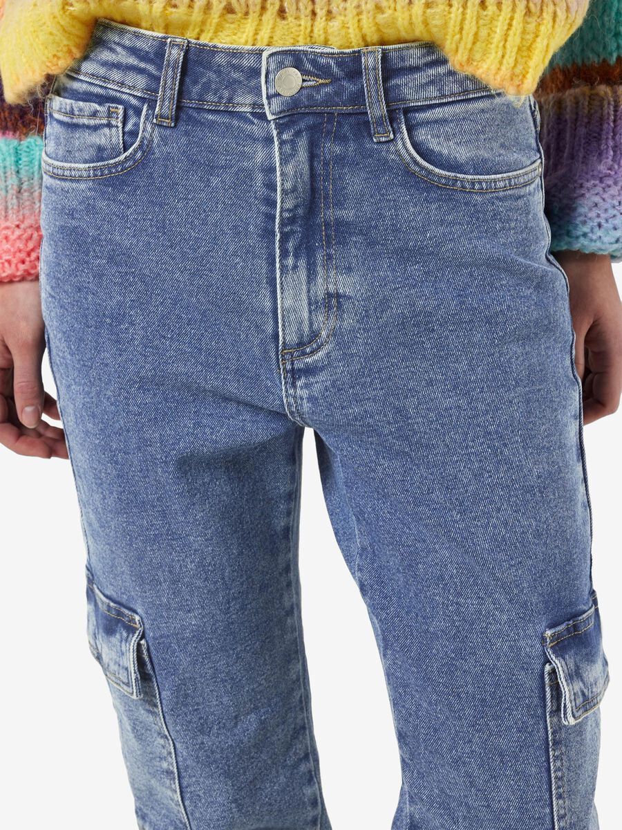 Noisy May NMMONI CROPPED CARGO JEANS