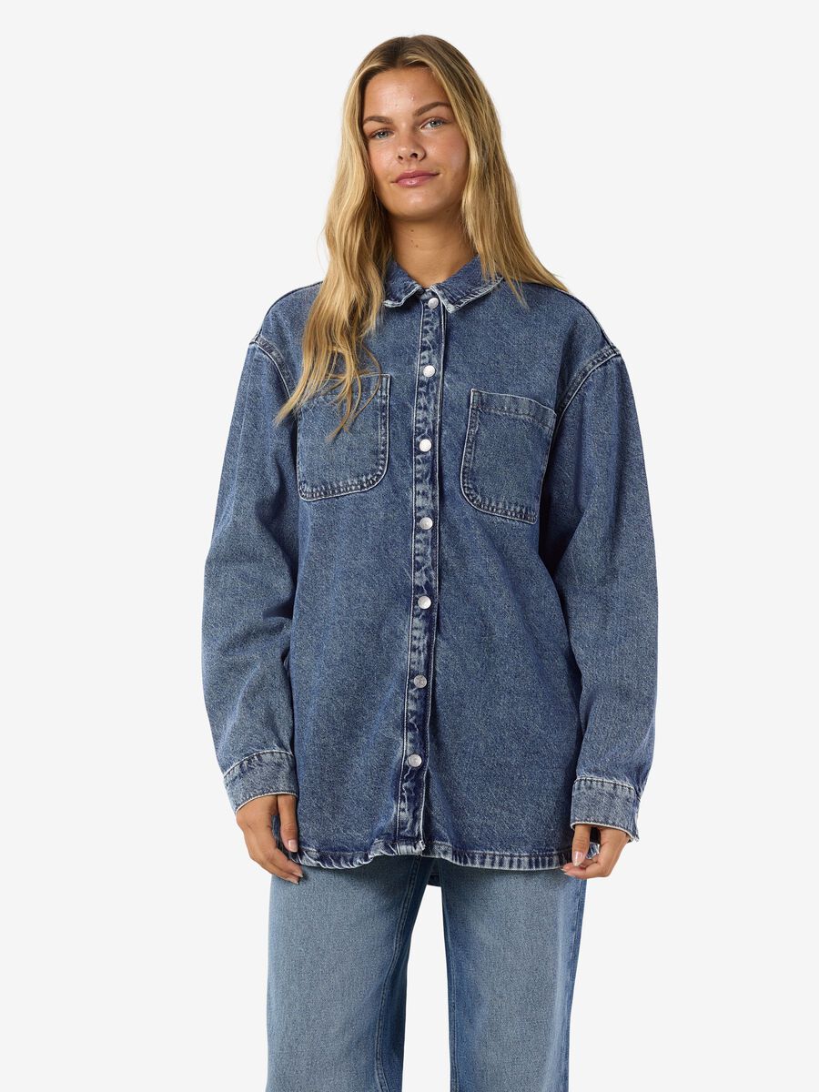 Noisy May LONG DENIM SHIRT