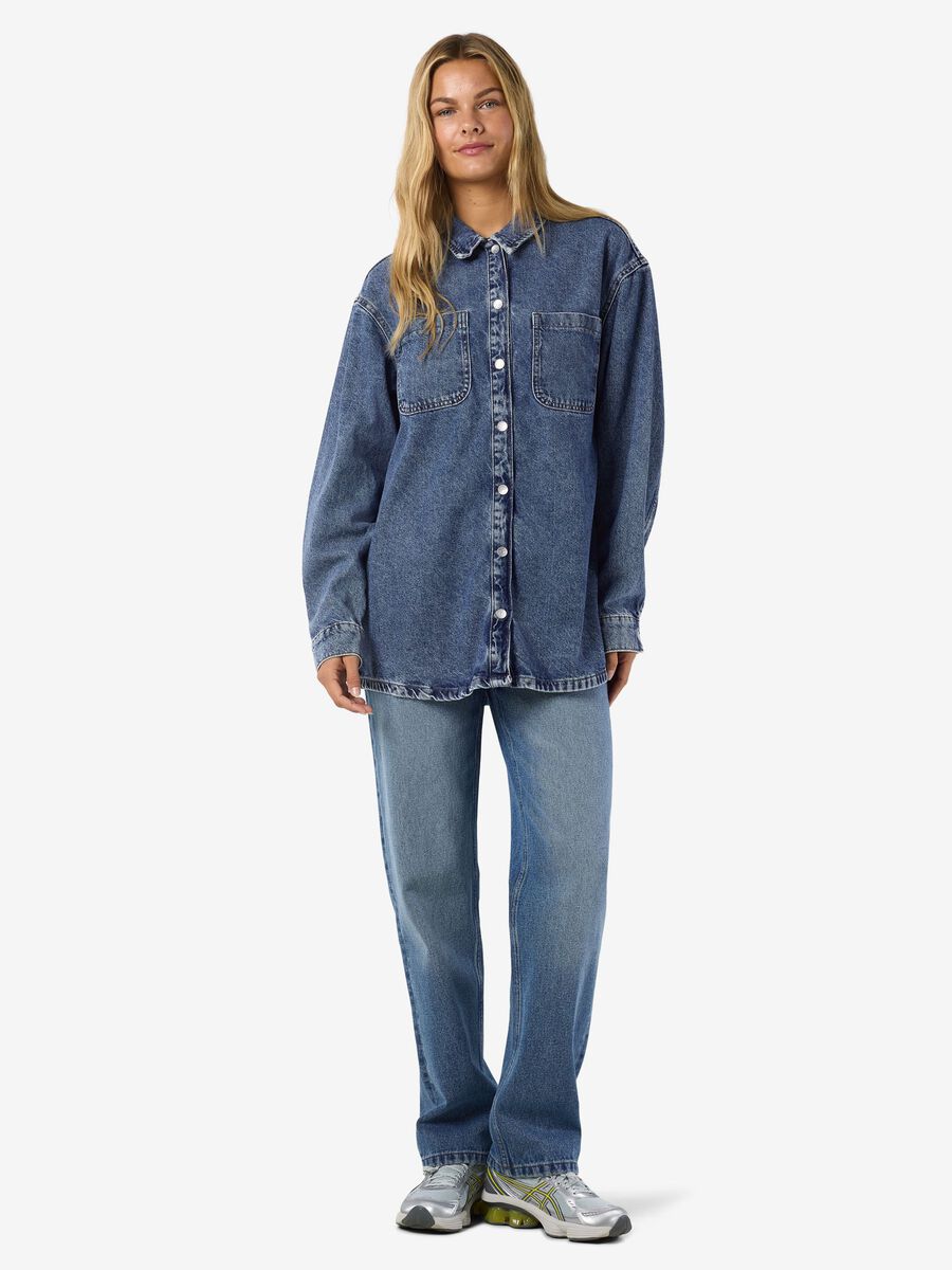 Noisy May LONG DENIM SHIRT