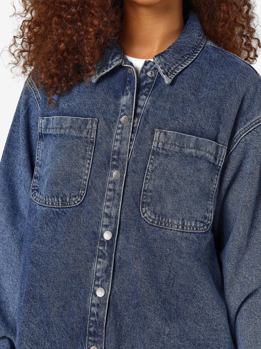 Noisy May LONG DENIM SHIRT