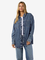 Noisy May LONG DENIM SHIRT