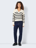 Noisy May KNITTED POLO NECK PULLOVER