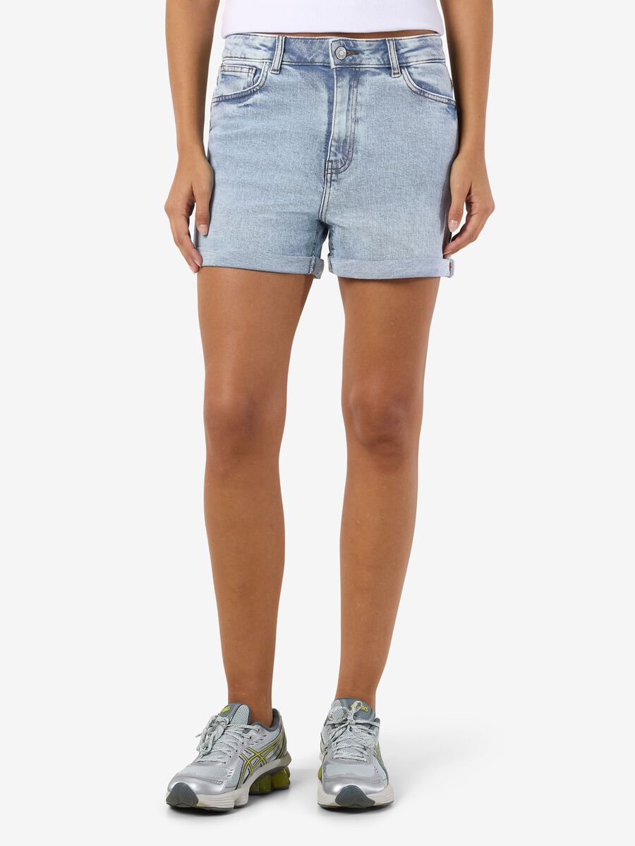 Noisy May HIGH-WAISTED DENIM SHORTS