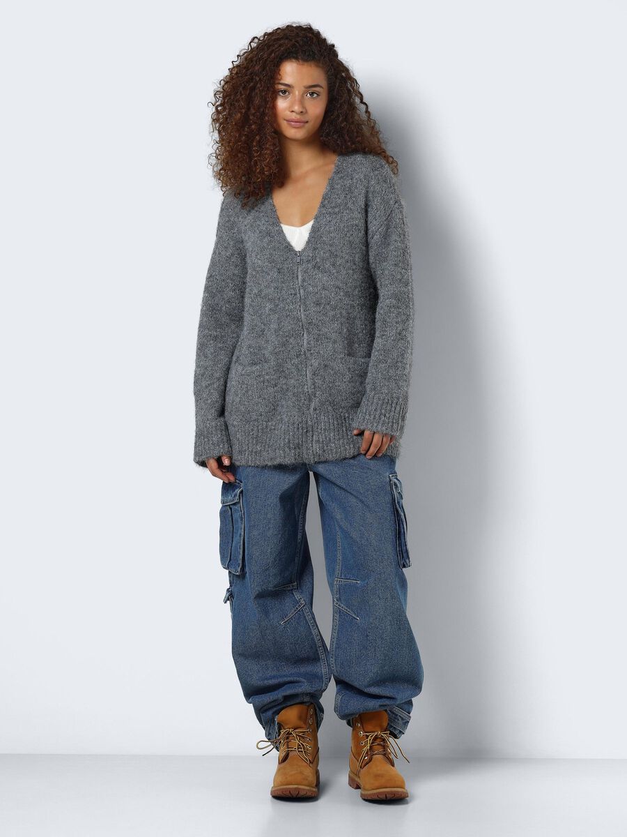 Noisy May KNITTED ZIP CARDIGAN