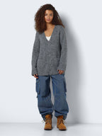 Noisy May KNITTED ZIP CARDIGAN