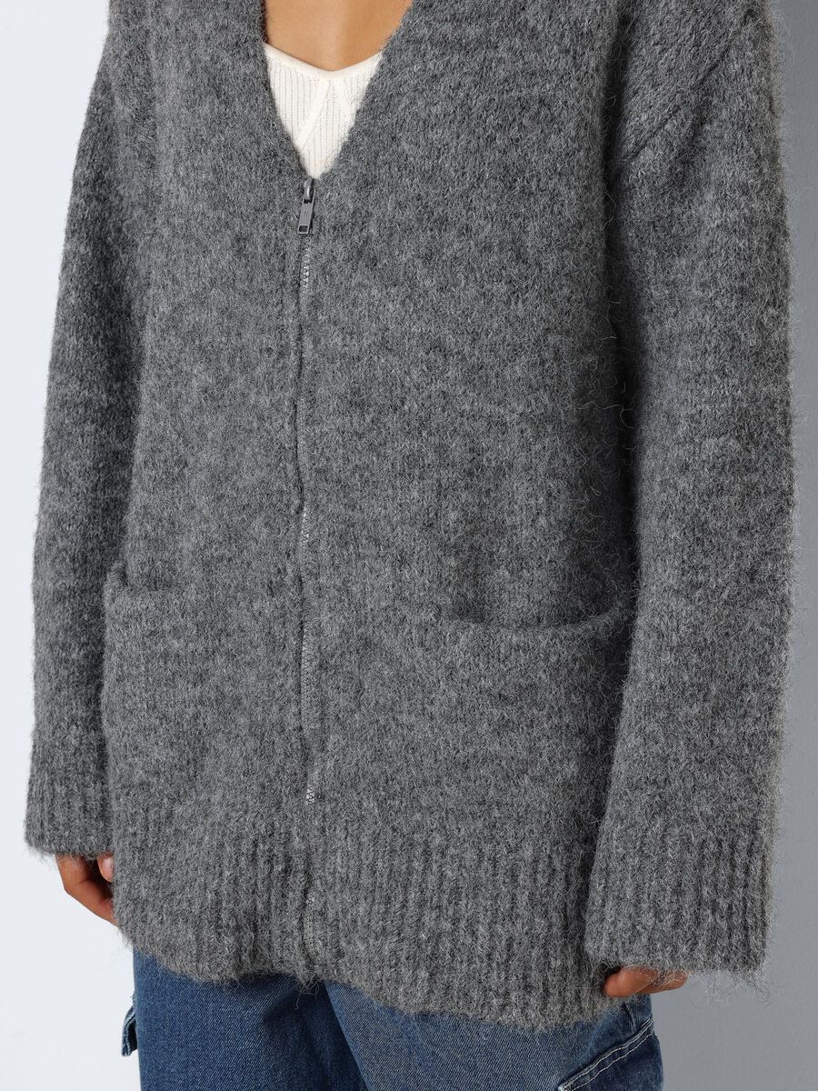 Noisy May KNITTED ZIP CARDIGAN