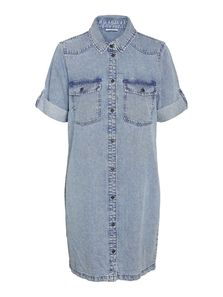 Noisy May SHORT SLEEVED DENIM DRESS