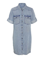 Noisy May SHORT SLEEVED DENIM DRESS