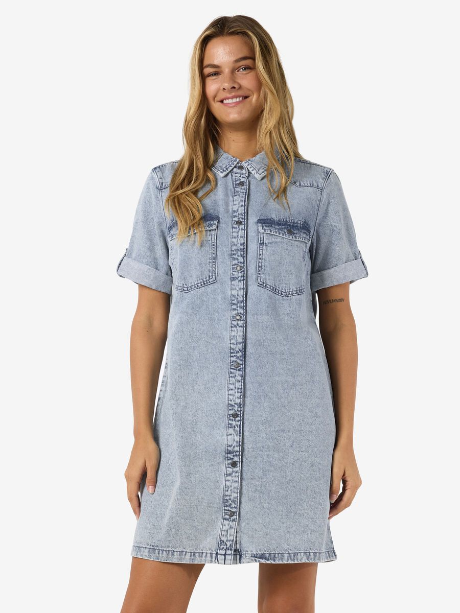 Noisy May SHORT SLEEVED DENIM DRESS