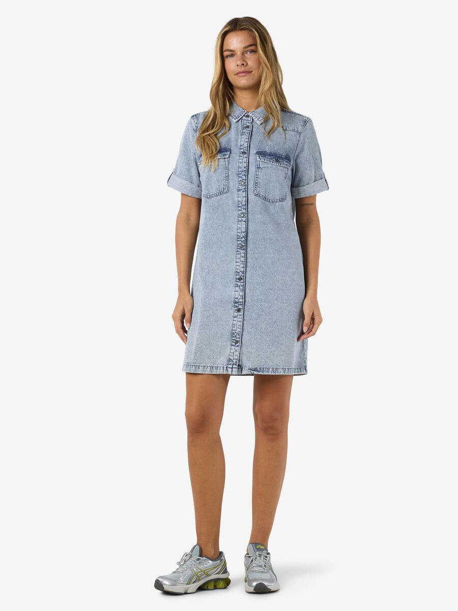 Noisy May SHORT SLEEVED DENIM DRESS
