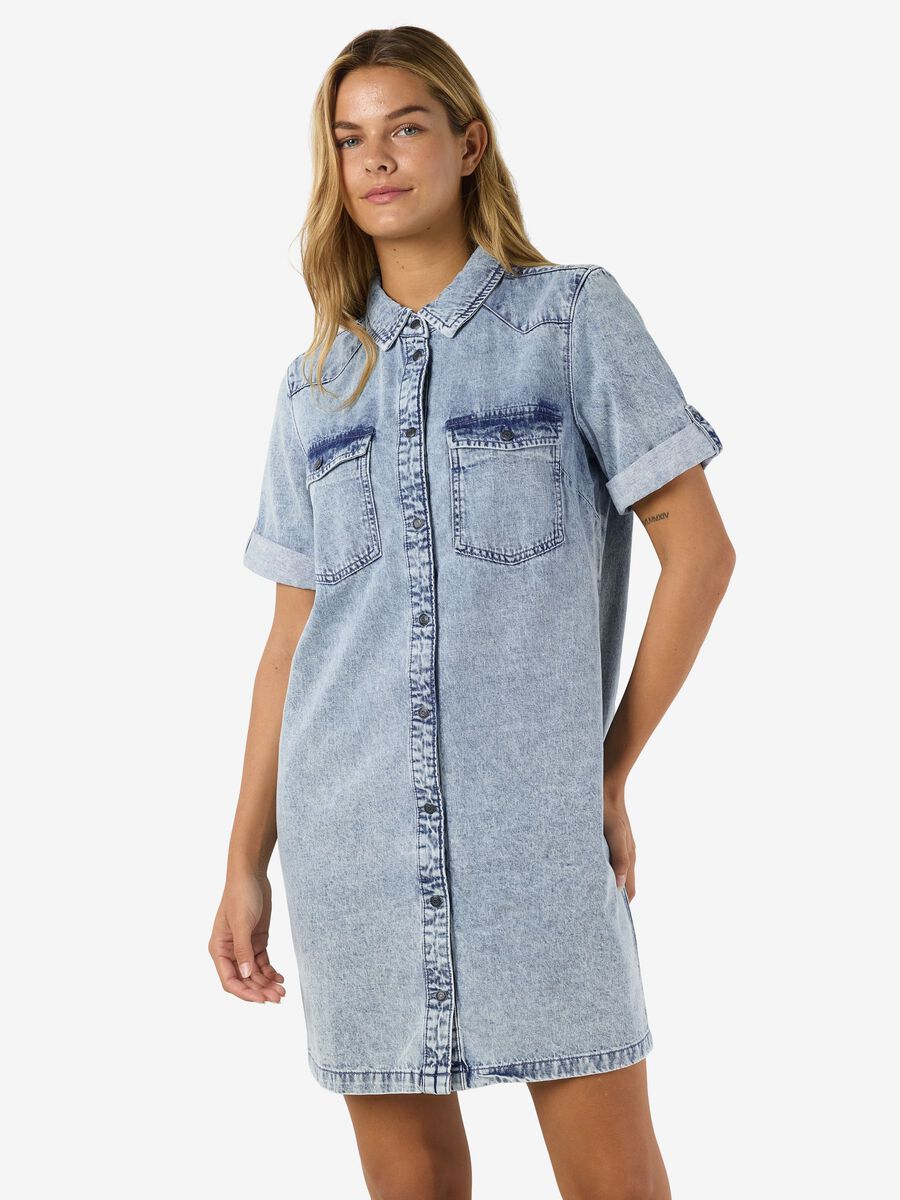 Noisy May SHORT SLEEVED DENIM DRESS