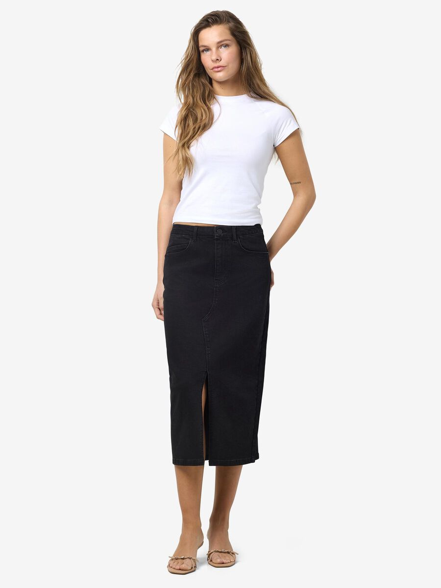 Noisy May MIDI DENIM SKIRT