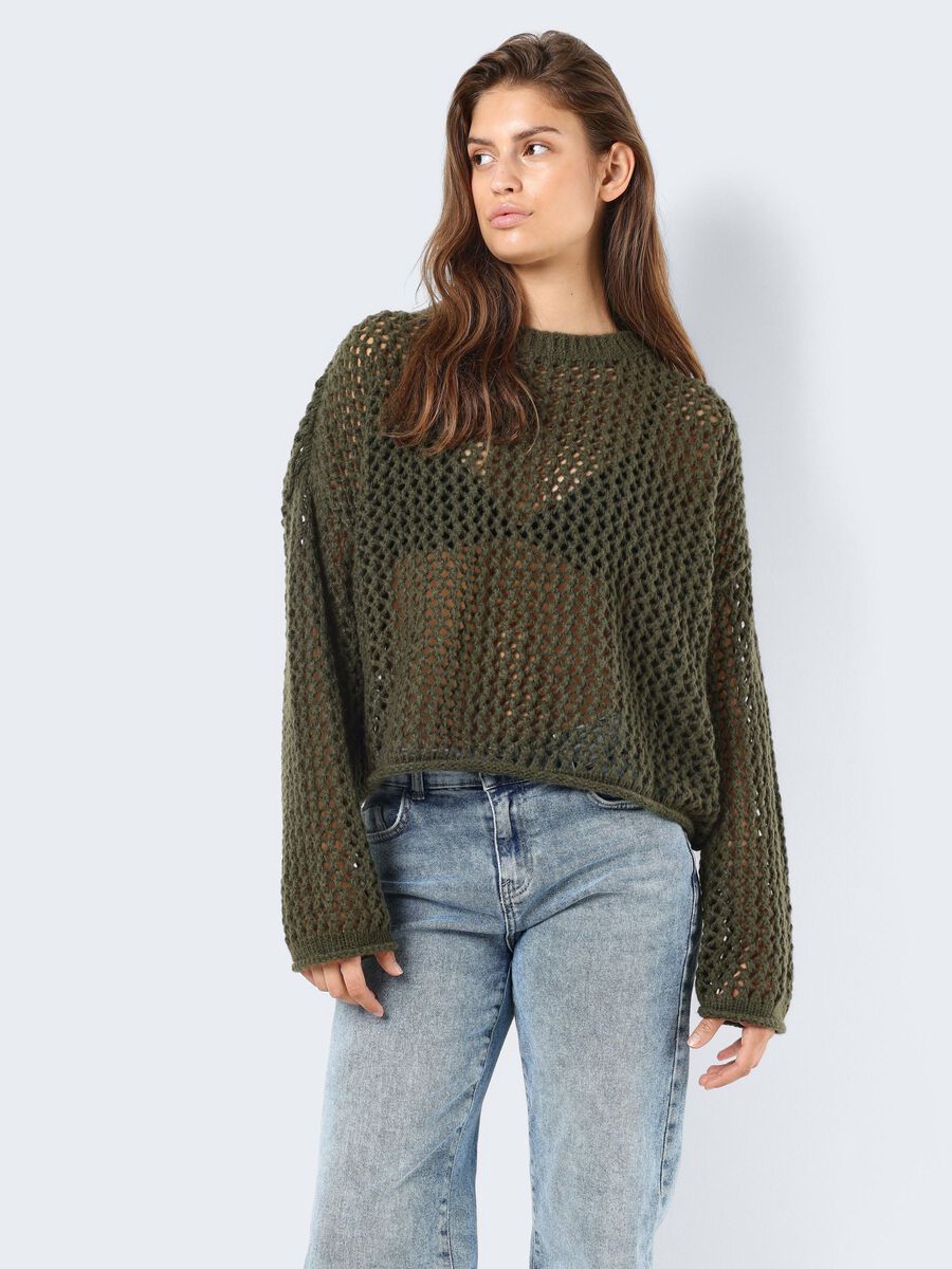 Noisy May OPEN WEAVE KNITTED PULLOVER