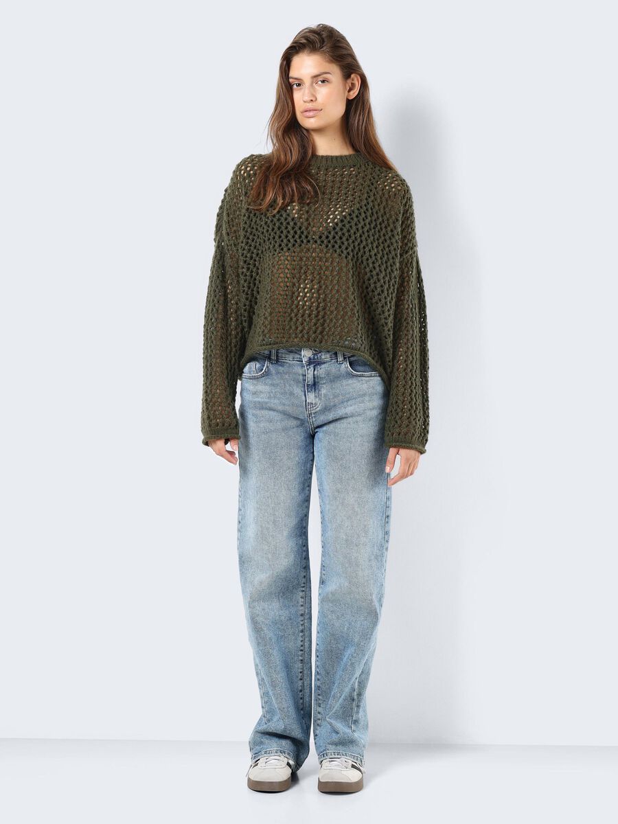 Noisy May OPEN WEAVE KNITTED PULLOVER