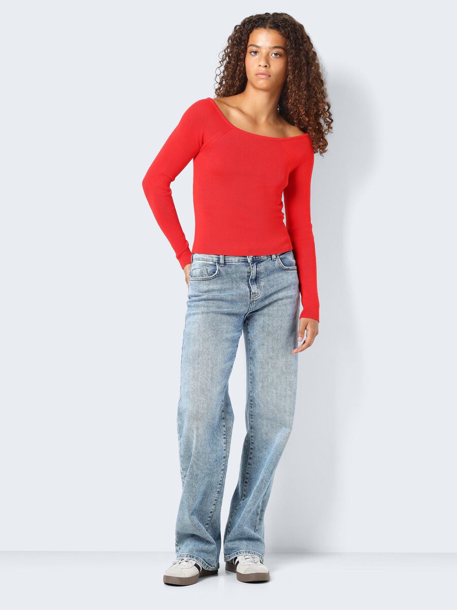 Noisy May OFF SHOULDER KNITTED PULLOVER