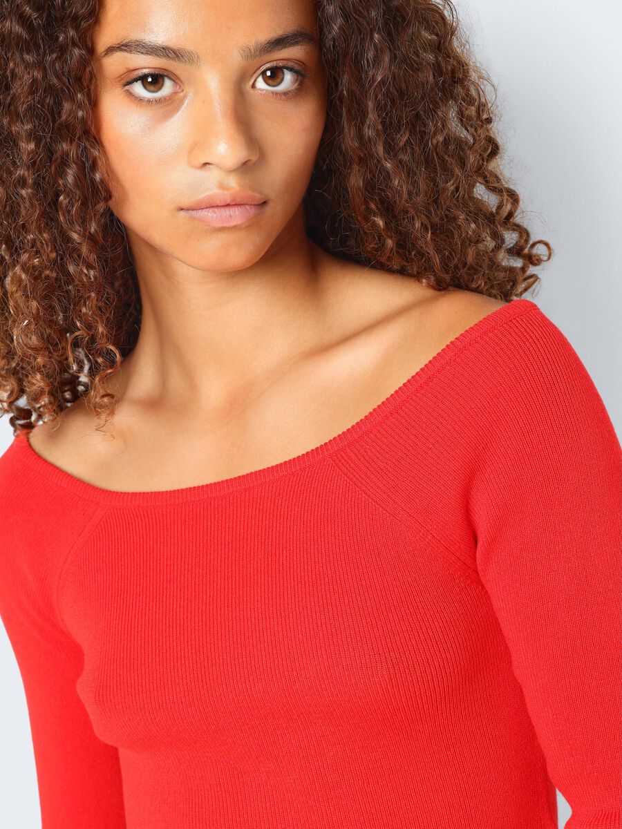 Noisy May OFF SHOULDER KNITTED PULLOVER