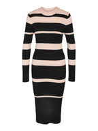 Noisy May STRIPED KNITTED DRESS