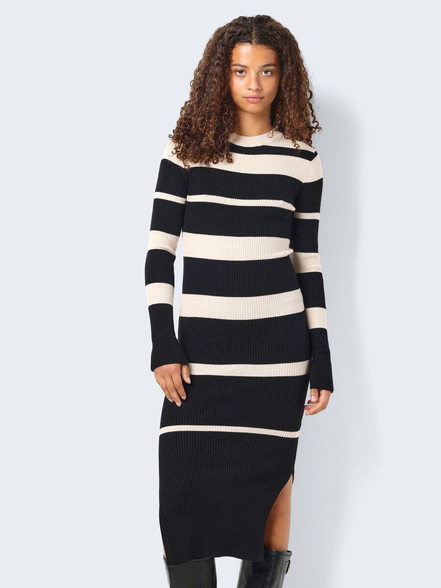 Noisy May STRIPED KNITTED DRESS