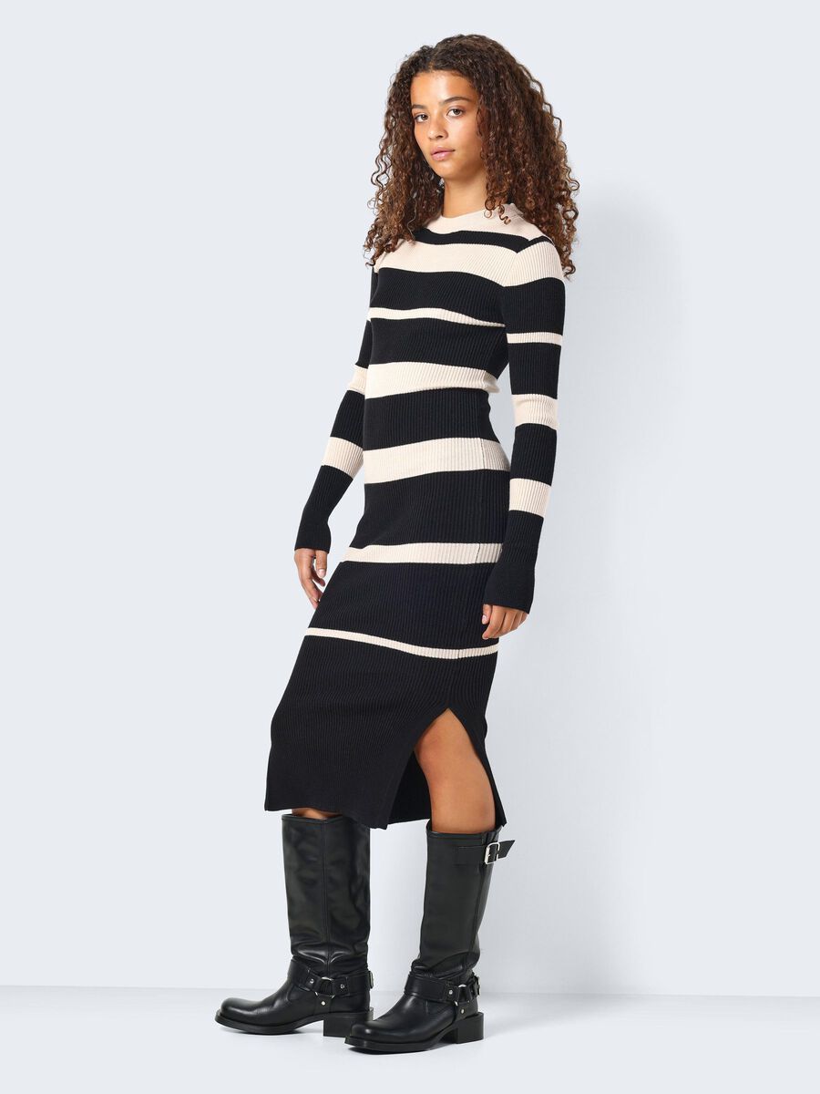 Noisy May STRIPED KNITTED DRESS