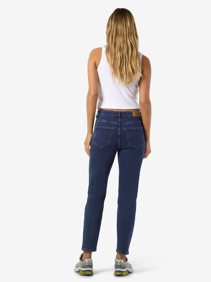 Noisy May NMMONI CROPPED HIGH WAISTED STRAIGHT FIT JEANS