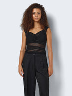 Noisy May SHORT SLEEVED MESH TOP