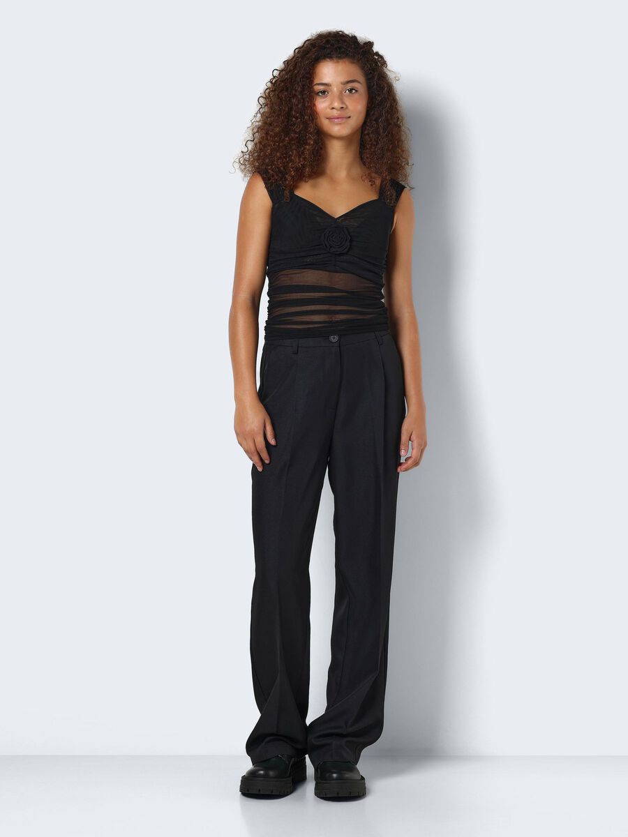 Noisy May SHORT SLEEVED MESH TOP