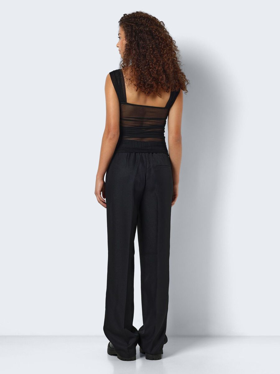 Noisy May SHORT SLEEVED MESH TOP