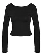 Noisy May LONG SLEEVED OPEN BACK TOP