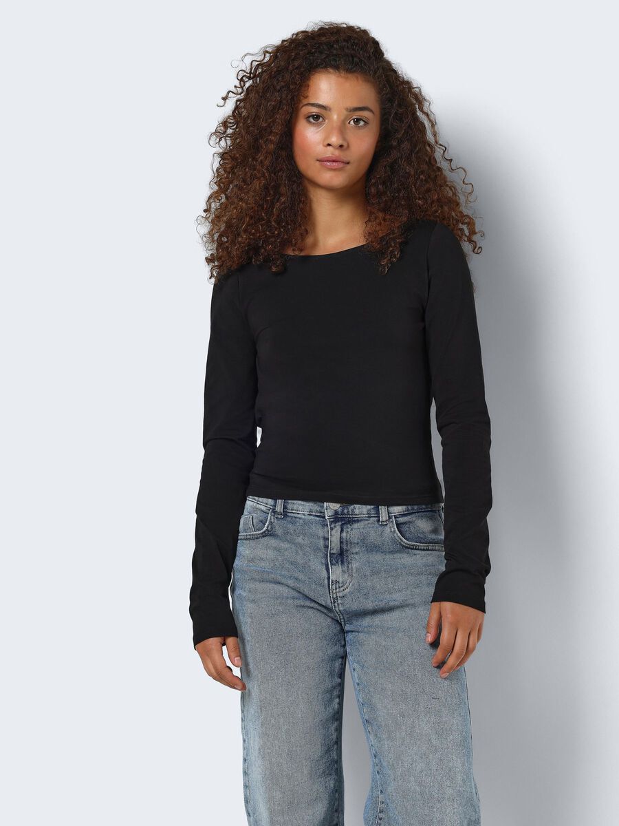 Noisy May LONG SLEEVED OPEN BACK TOP
