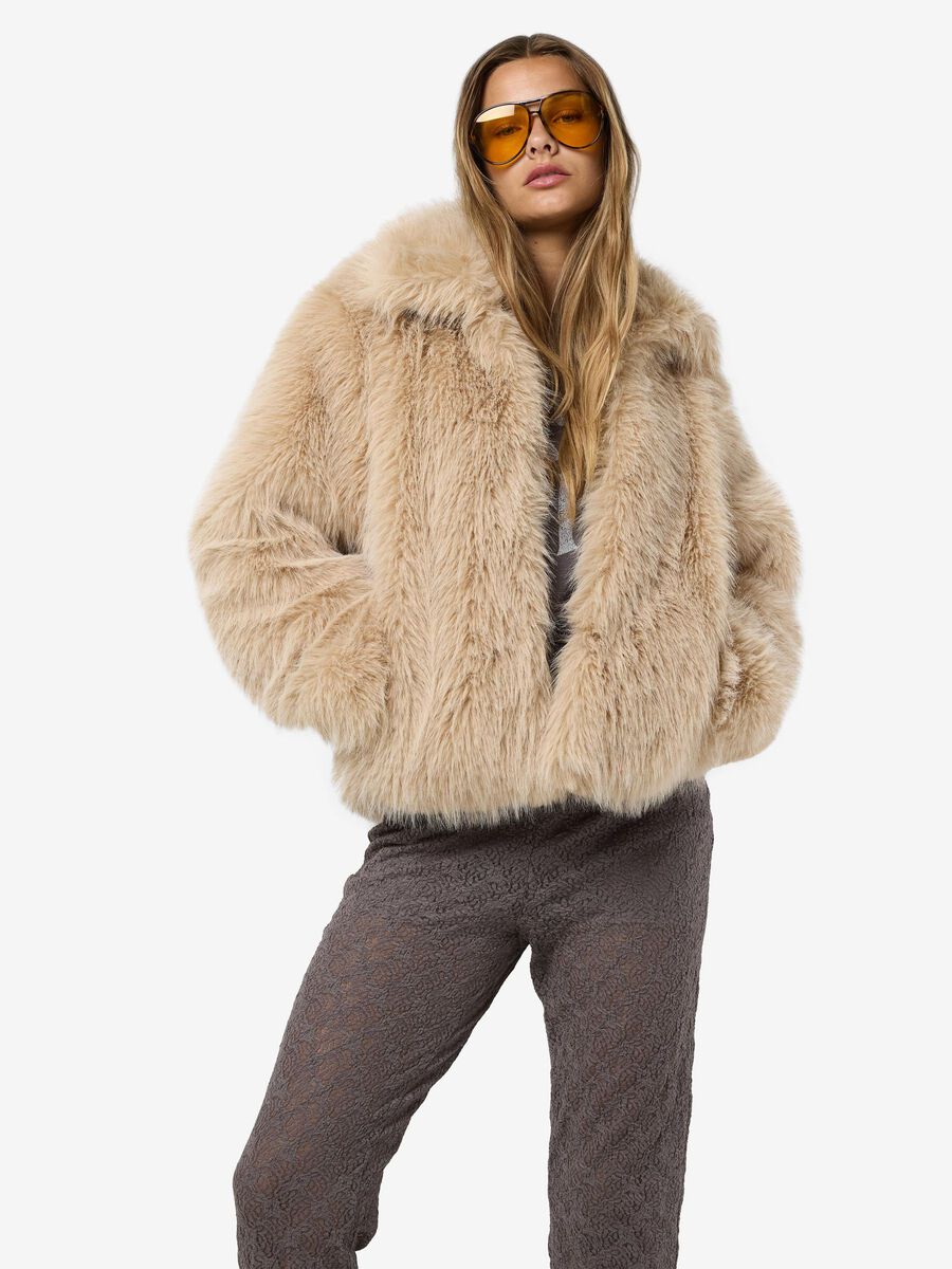 Noisy May FAUX FUR COAT