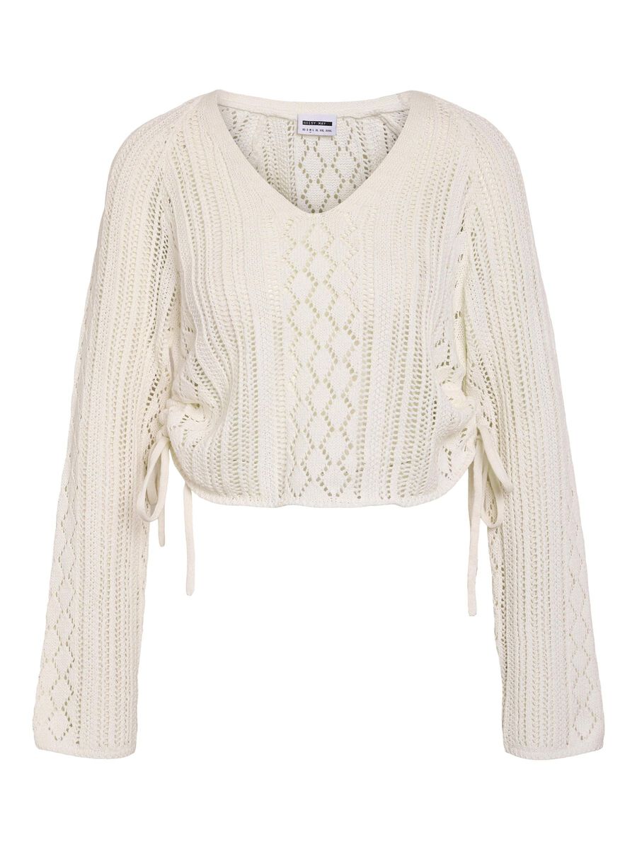 Noisy May NMLUNA SIDE RUCHED KNITTED PULLOVER