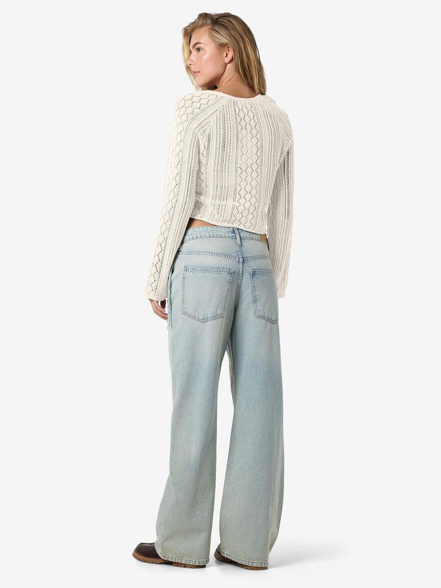 Noisy May NMLUNA SIDE RUCHED KNITTED PULLOVER