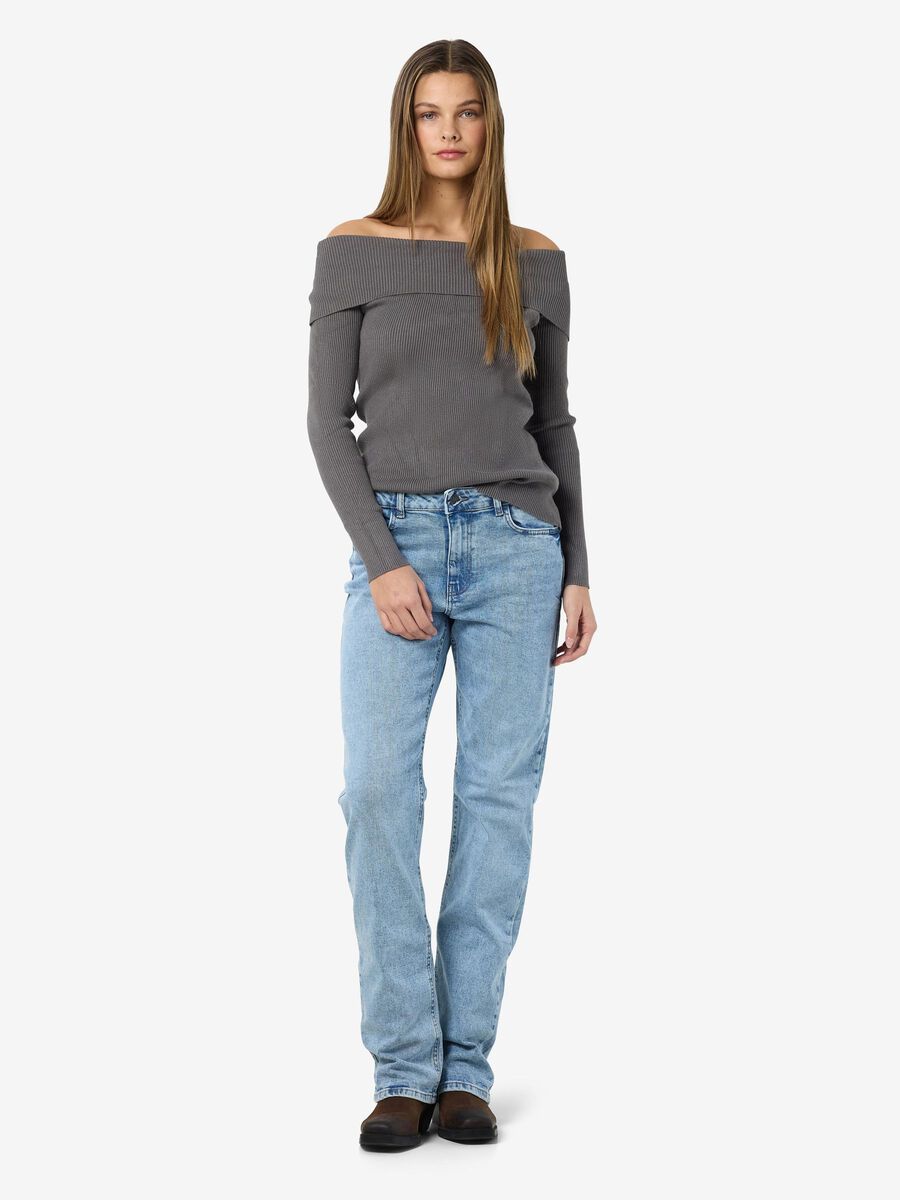 Noisy May KNITTED OFF-SHOULDER TOP