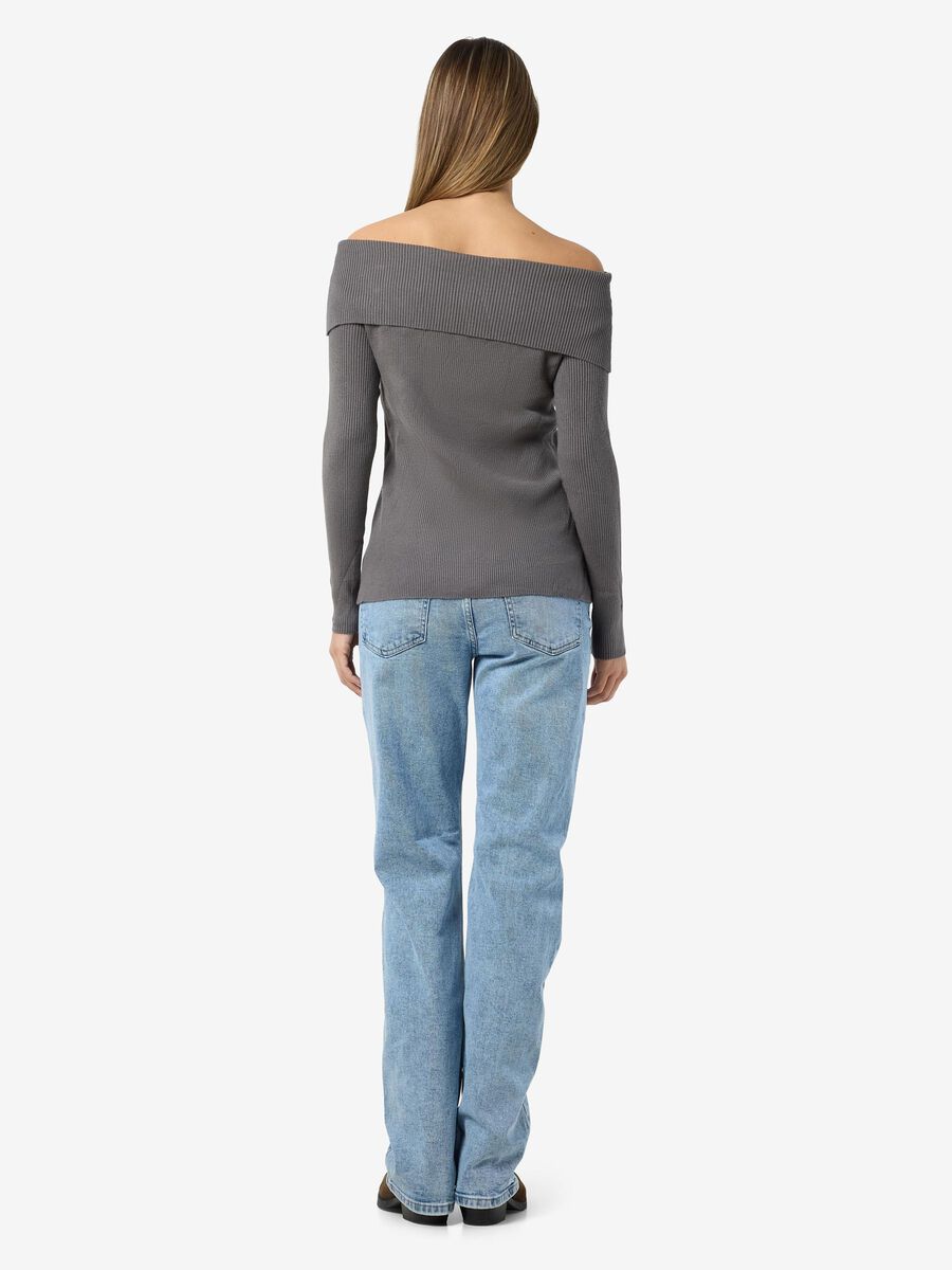 Noisy May KNITTED OFF-SHOULDER TOP