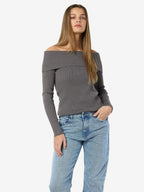 Noisy May KNITTED OFF-SHOULDER TOP