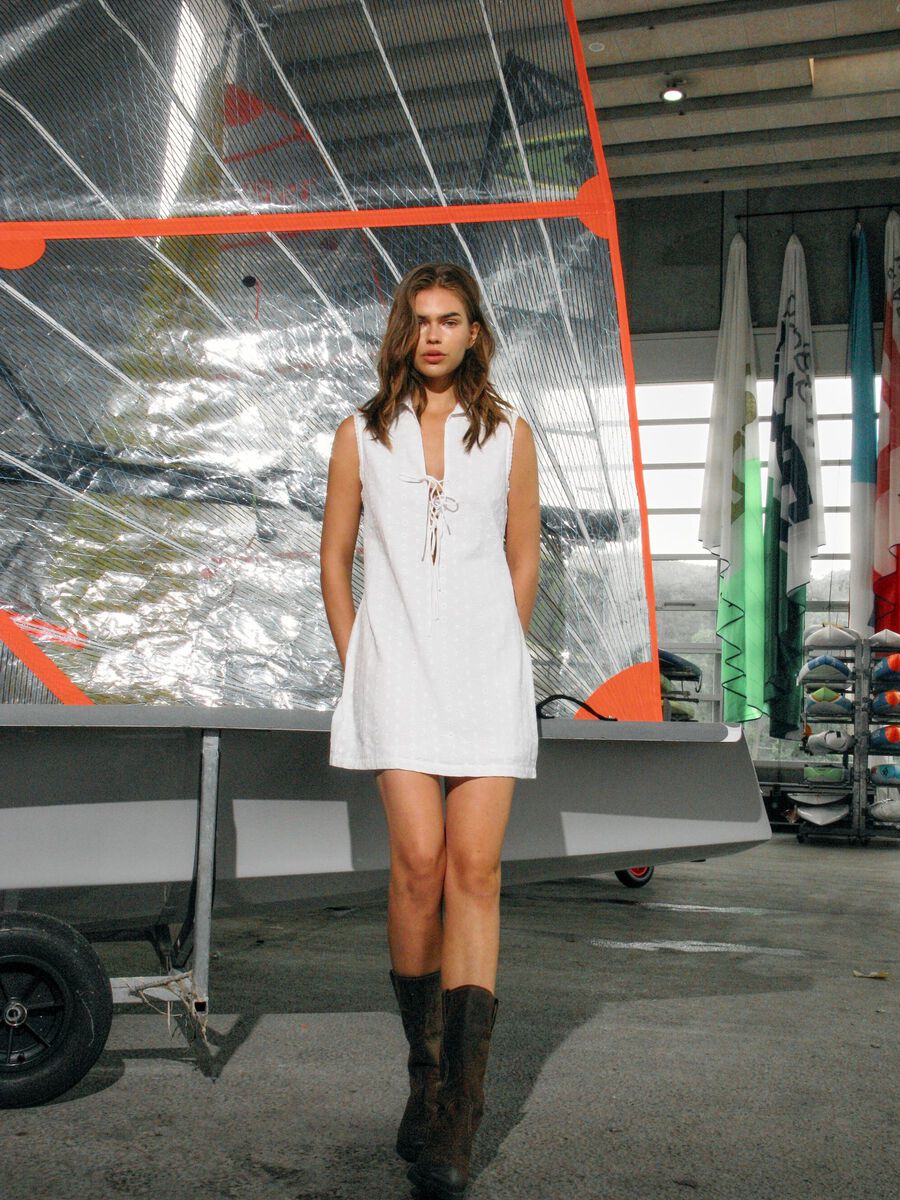 Noisy May BRODERIE MINI DRESS