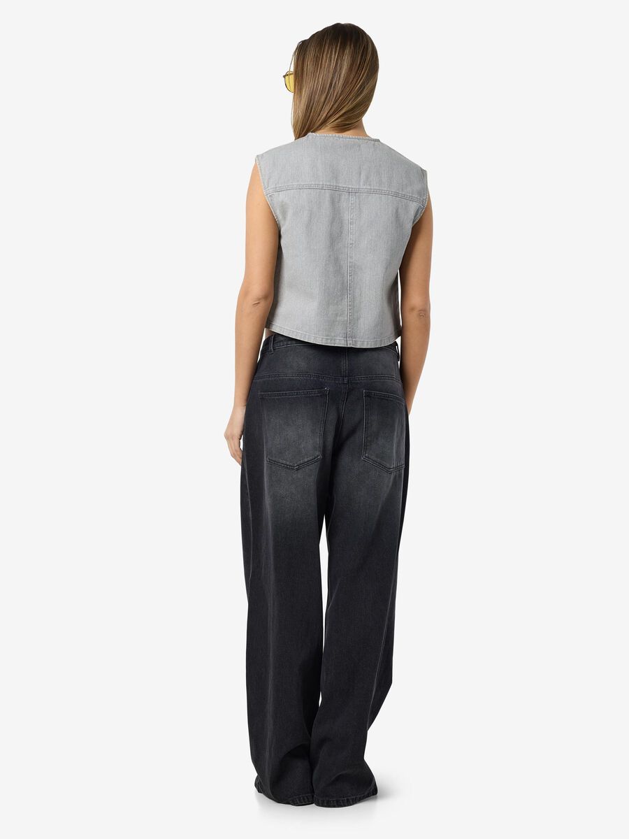 Noisy May CROPPED DENIM VEST
